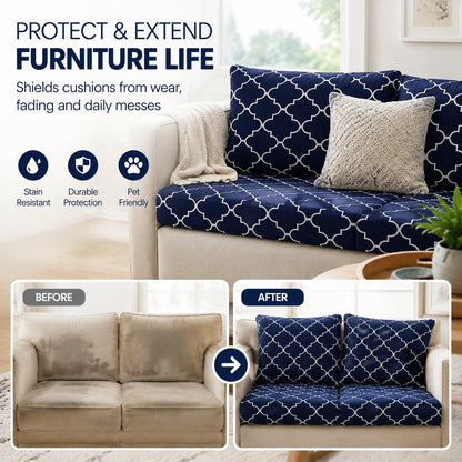 🛋️ Outdoor Patio Sofa Cushion Covers (4 / 8 / 12 PCS) 🔥