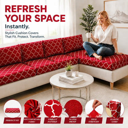 🛋️ Outdoor Patio Sofa Cushion Covers (4 / 8 / 12 PCS) 🔥