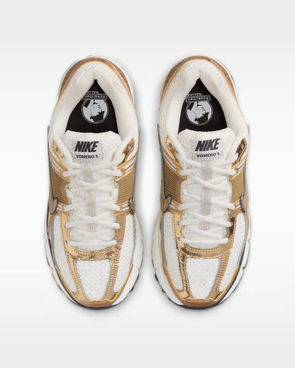 Zoom Vomero 5 Gold White
